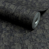 Galerie SF1007 Surfaces Wood plain Black Wallpaper SF1007 Black Wallpaper