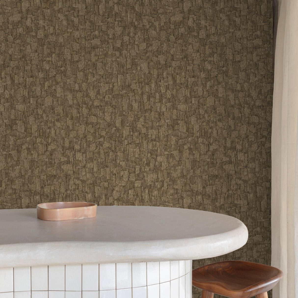 Galerie SF1009 Surfaces Wood plain Brown Wallpaper SF1009 Brown Wallpaper