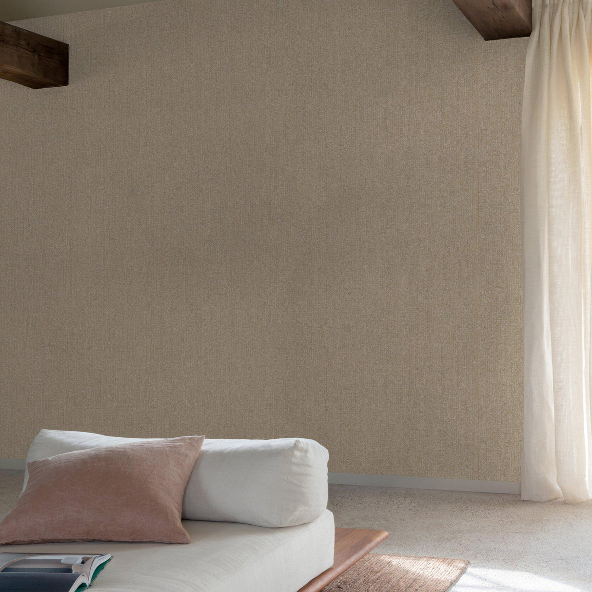 Galerie SF1106 Surfaces Stone plain Beige Wallpaper SF1106 Beige Wallpaper