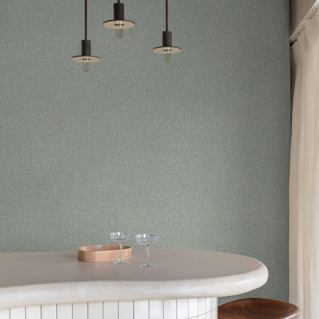 Galerie SF1112 Surfaces Stone plain Blue Wallpaper SF1112 Blue Wallpaper