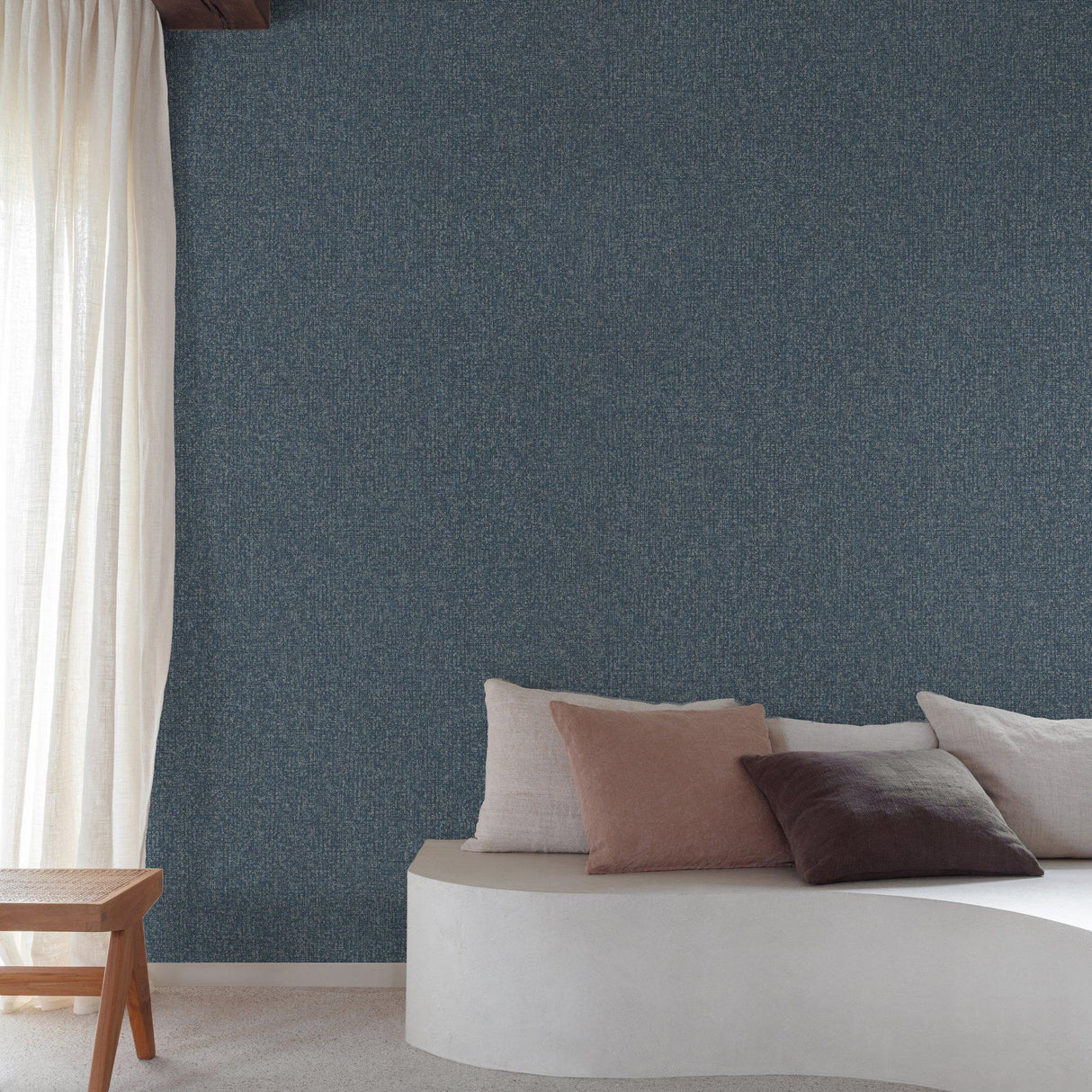 Galerie SF1116 Surfaces Stone plain Blue Wallpaper SF1116 Blue Wallpaper