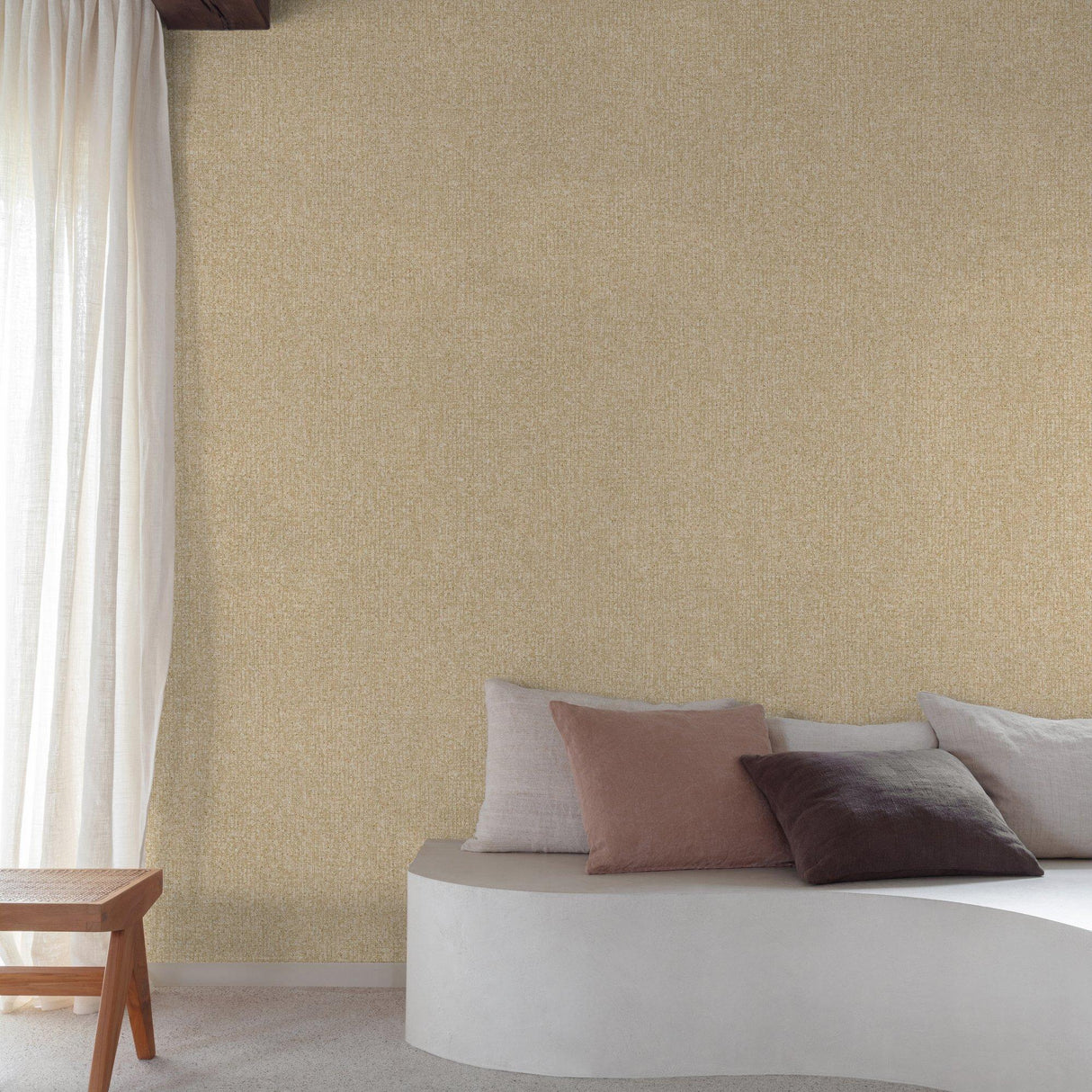 Galerie SF1117 Surfaces Stone plain Gold Wallpaper SF1117 Gold Wallpaper