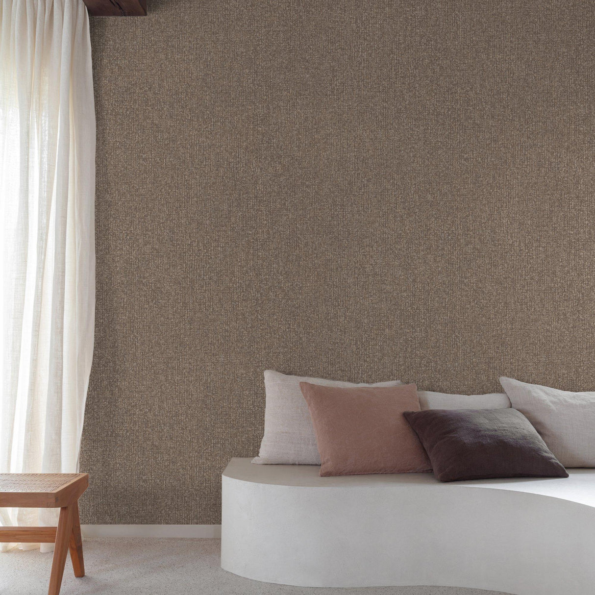 Galerie SF1119 Surfaces Stone plain Brown Wallpaper SF1119 Brown Wallpaper