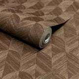 Galerie SF3239 Surfaces Geometric All-over Brown Wallpaper SF3239 Brown Wallpaper