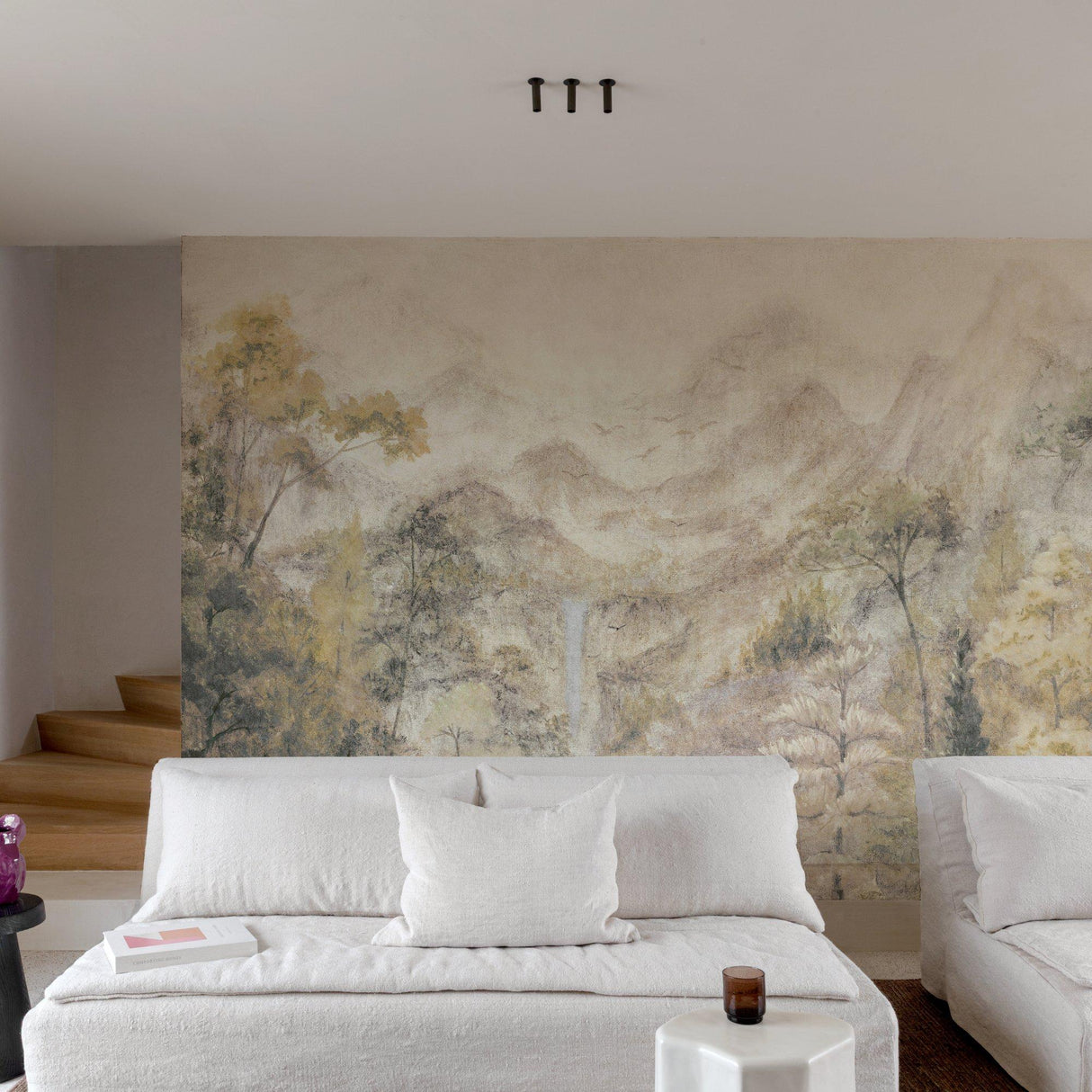 Galerie SF6001 Surfaces Branched Leaves All-over Beige Mural SF6001 Beige Mural