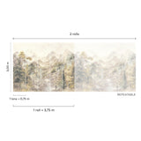 Galerie SF6001 Surfaces Branched Leaves All-over Beige Mural SF6001 Beige Mural