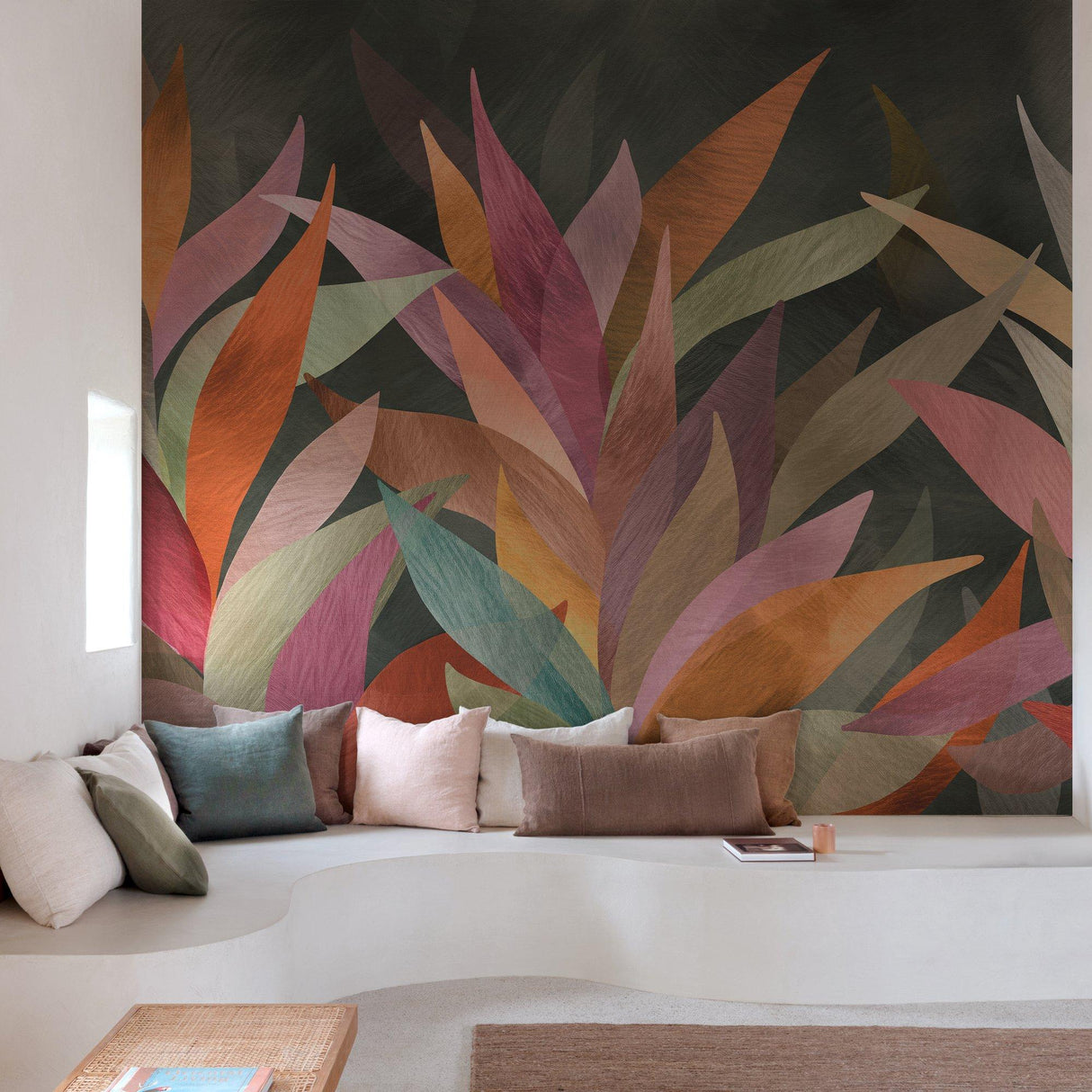 Galerie SF6101 Surfaces Faux Unis Geometric Multi-colored Mural SF6101 Multi-colored Mural