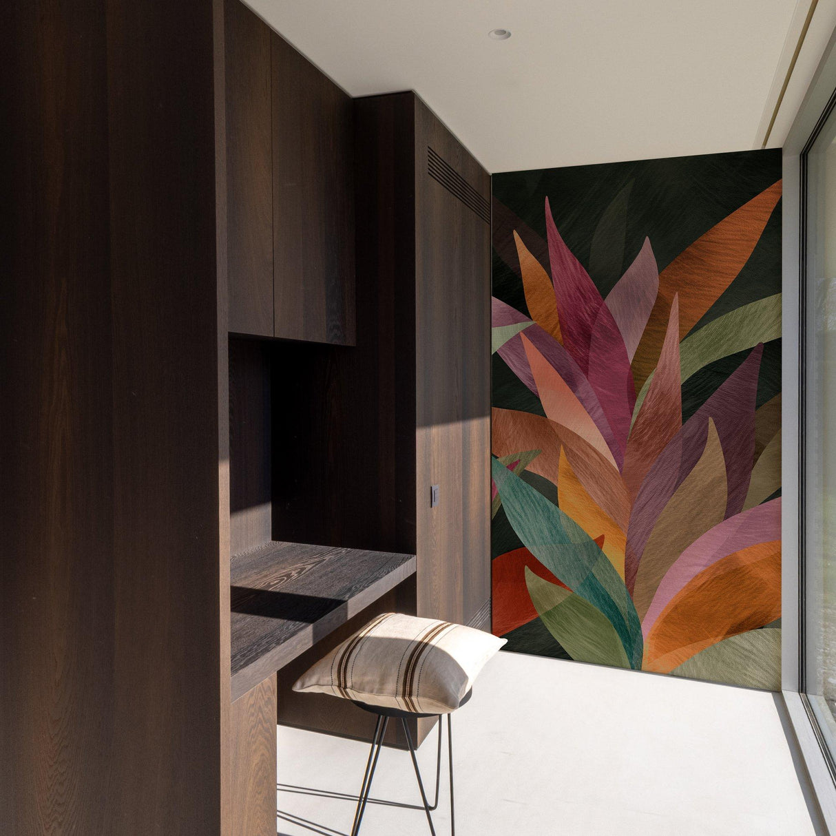 Galerie SF6101 Surfaces Faux Unis Geometric Multi-colored Mural SF6101 Multi-colored Mural