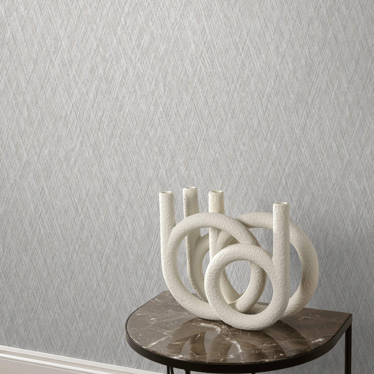 Galerie VE1005 Very Faux Unis Geometric Grey Wallpaper VE1005 Grey Wallpaper