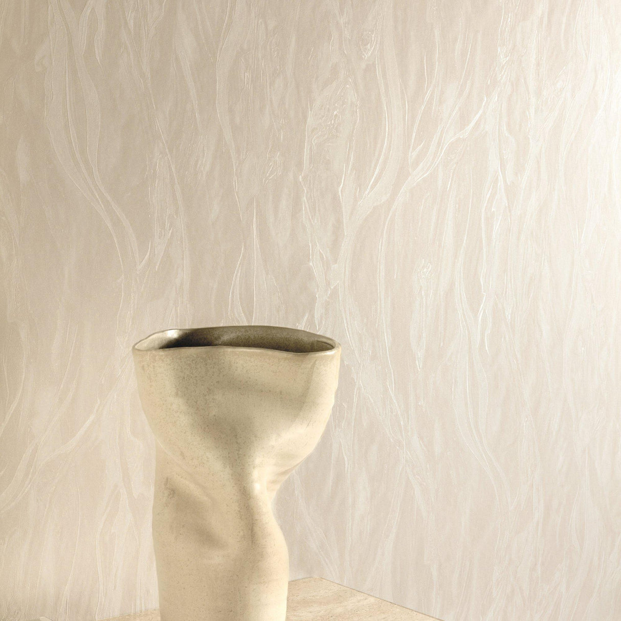 Galerie VE1304 Very Marble Plain Cream Wallpaper VE1304 Cream Wallpaper