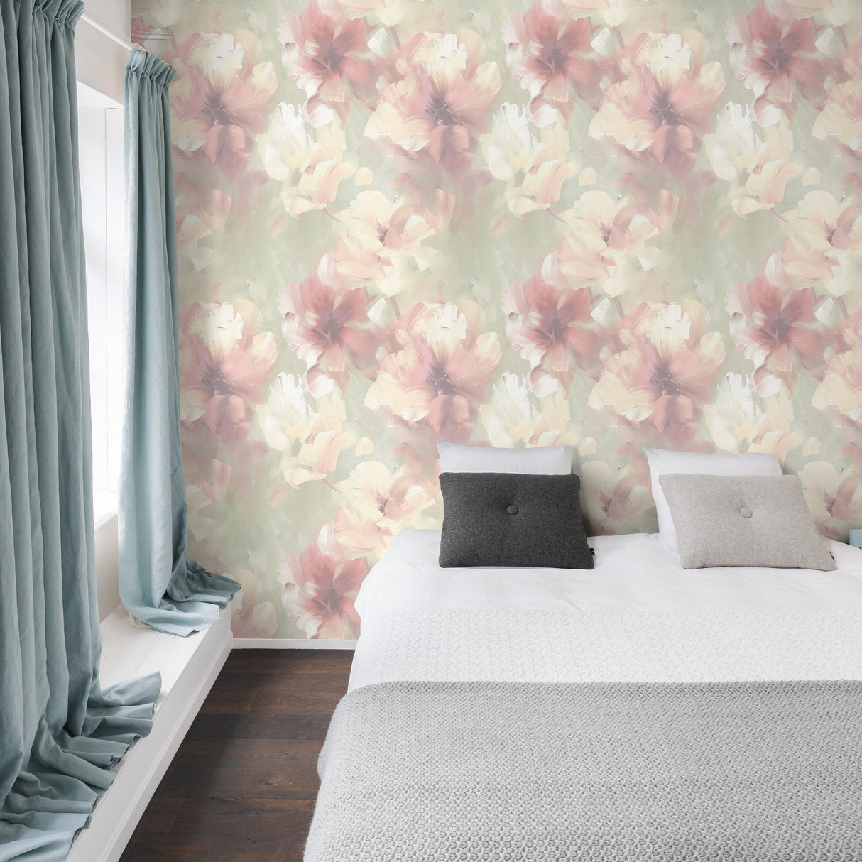Galerie VE3003 Very Classical Floral All-over Pink Wallpaper VE3003 Pink Wallpaper