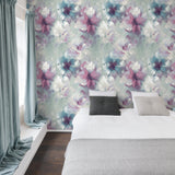 Galerie VE3004 Very Classical Floral All-over Blue Wallpaper VE3004 Blue Wallpaper