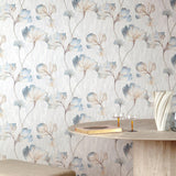 Galerie VE3307 Very Classical Floral All-over Blue Wallpaper VE3307 Blue Wallpaper