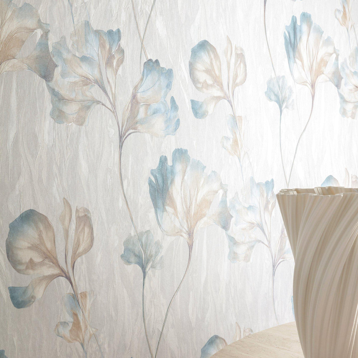 Galerie VE3307 Very Classical Floral All-over Blue Wallpaper VE3307 Blue Wallpaper