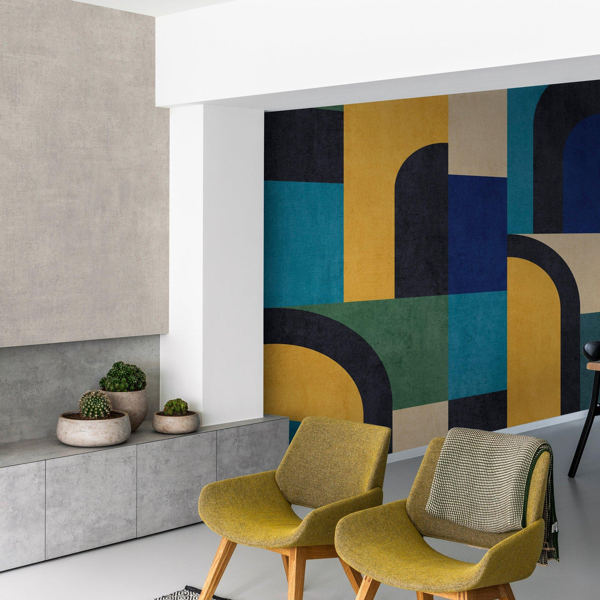 Galerie VOA-010-02-8 Orom II Patinated Plain Beige Wallpaper VOA-010-02-8 Beige Wallpaper