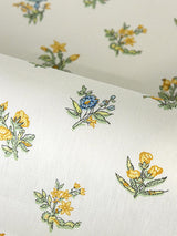 Scalamandre Summer Flora Print Golden Meadow Fabric