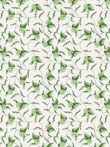 Scalamandre Angle Leaf Print Moss Fabric