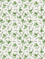 Scalamandre Angle Leaf Print Moss Fabric