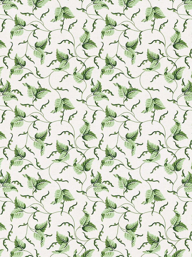 Scalamandre Angle Leaf Print Moss Fabric