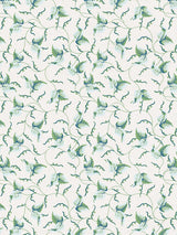 Scalamandre Angle Leaf Print Sky Garden Fabric