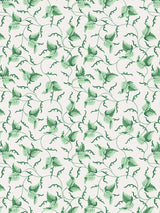 Scalamandre Angle Leaf Print Jade Fabric