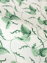 Scalamandre Angle Leaf Print Jade Fabric
