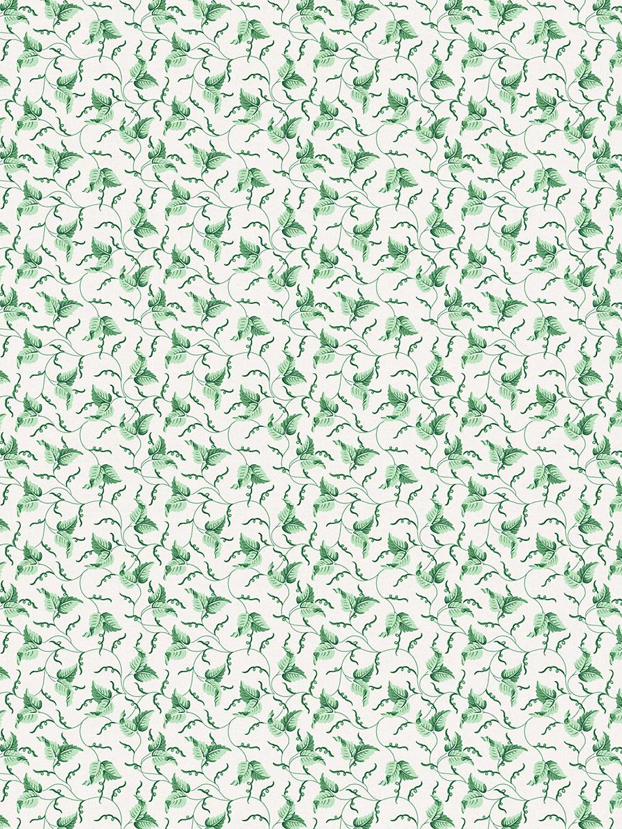 Scalamandre Angle Leaf Print Jade Fabric