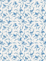 Scalamandre Angle Leaf Print Cobalt Fabric