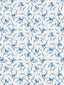 Scalamandre Angle Leaf Print Cobalt Fabric