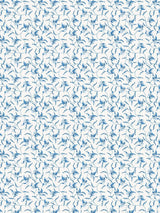 Scalamandre Angle Leaf Print Cobalt Fabric