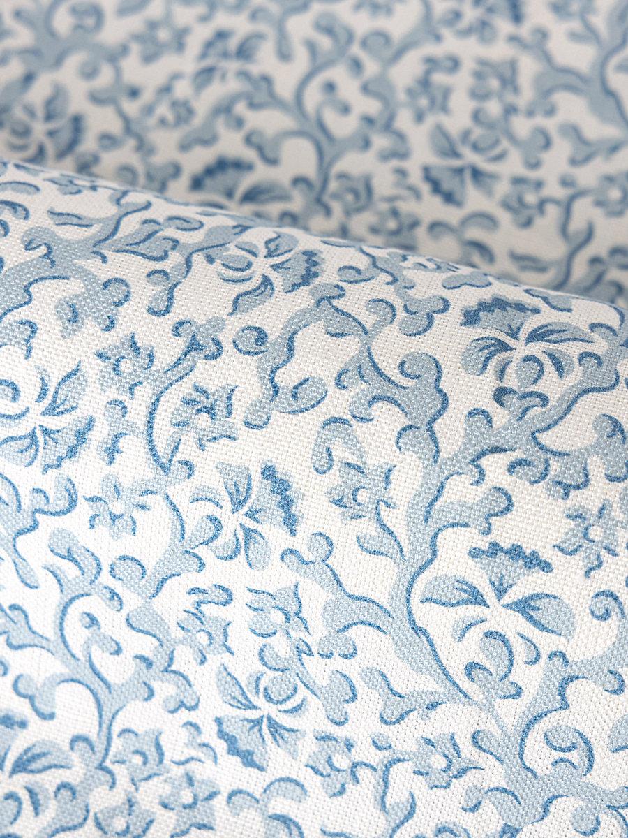 Scalamandre Bandbox Print Misty Blue Fabric