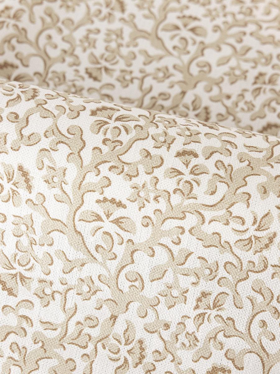 Scalamandre Bandbox Print Hazelnut Fabric