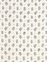 Scalamandre Calico Print Peach Aqua Fabric