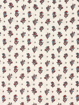 Scalamandre Calico Print Ruby Peacock Fabric