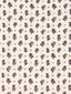 Scalamandre Calico Print Ruby Peacock Fabric