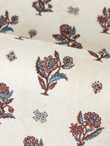 Scalamandre Calico Print Ruby Peacock Fabric