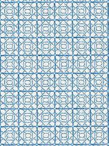 Scalamandre Ormond Fret Print Cobalt Fabric