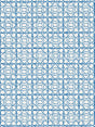 Scalamandre Ormond Fret Print Cobalt Fabric