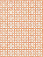 Scalamandre Ormond Fret Print Tangerine Fabric