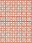 Scalamandre Ormond Fret Print Lacquer Red Fabric