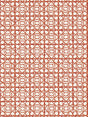 Scalamandre Ormond Fret Print Lacquer Red Fabric