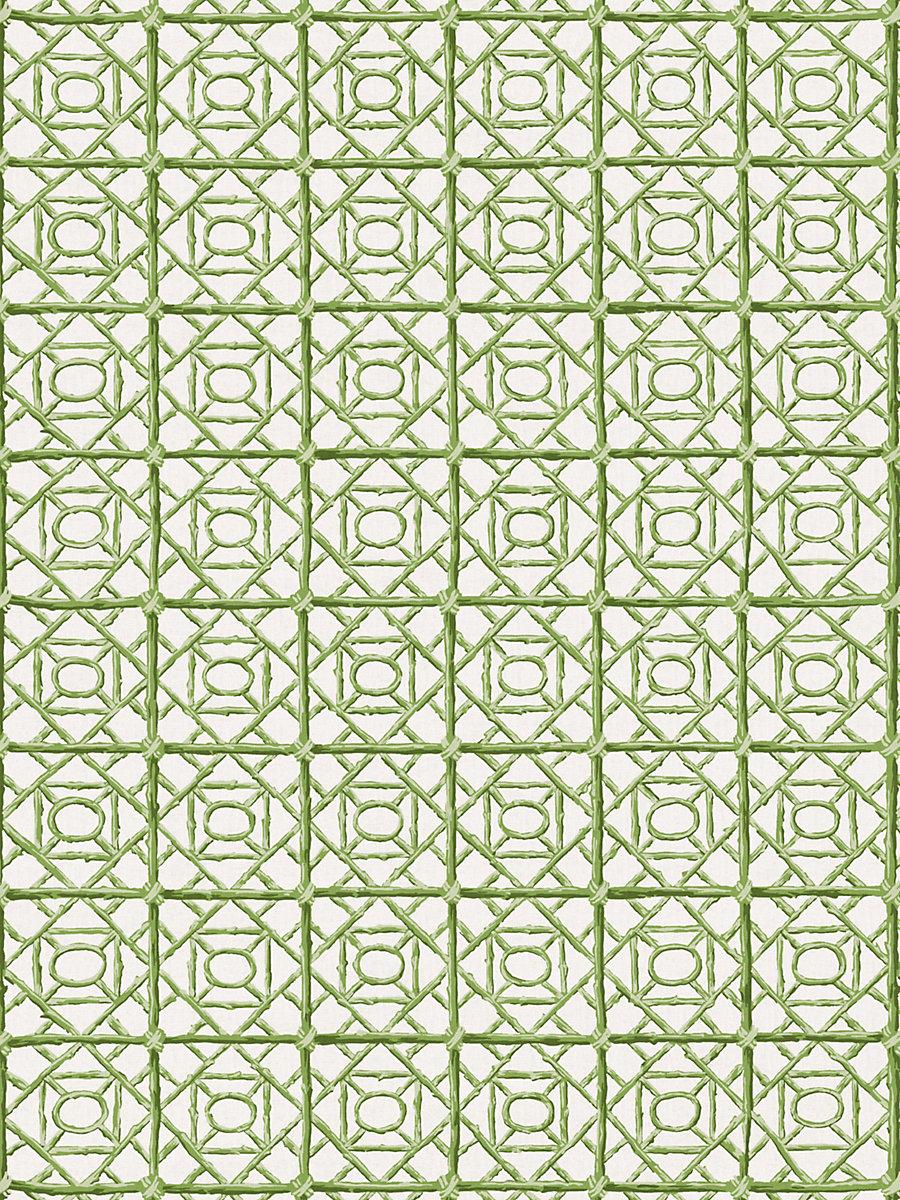Scalamandre Ormond Fret Print Grass Fabric