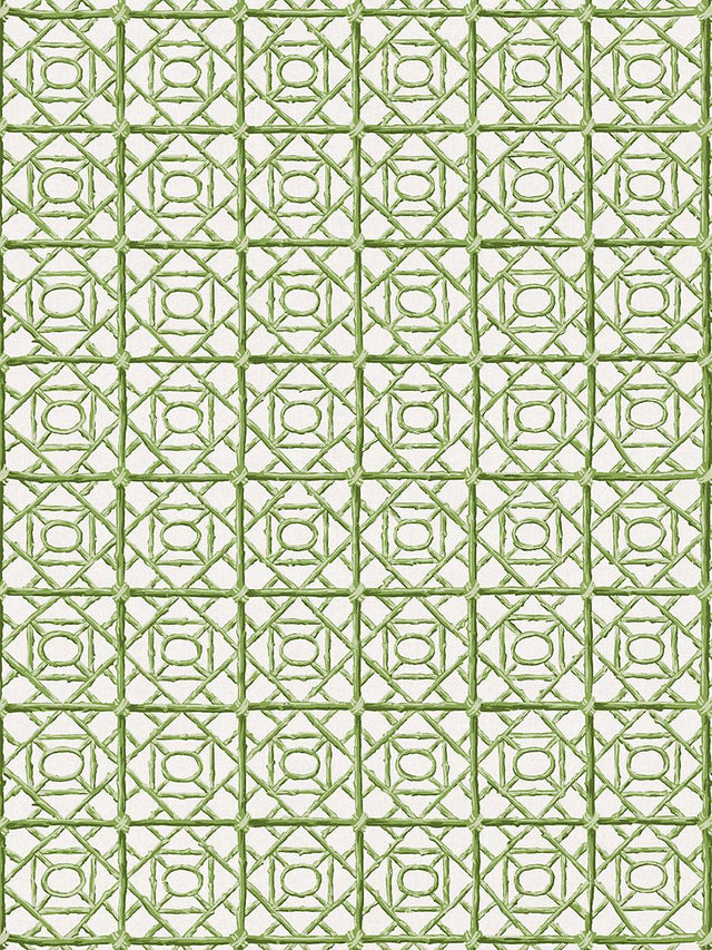 Scalamandre Ormond Fret Print Grass Fabric