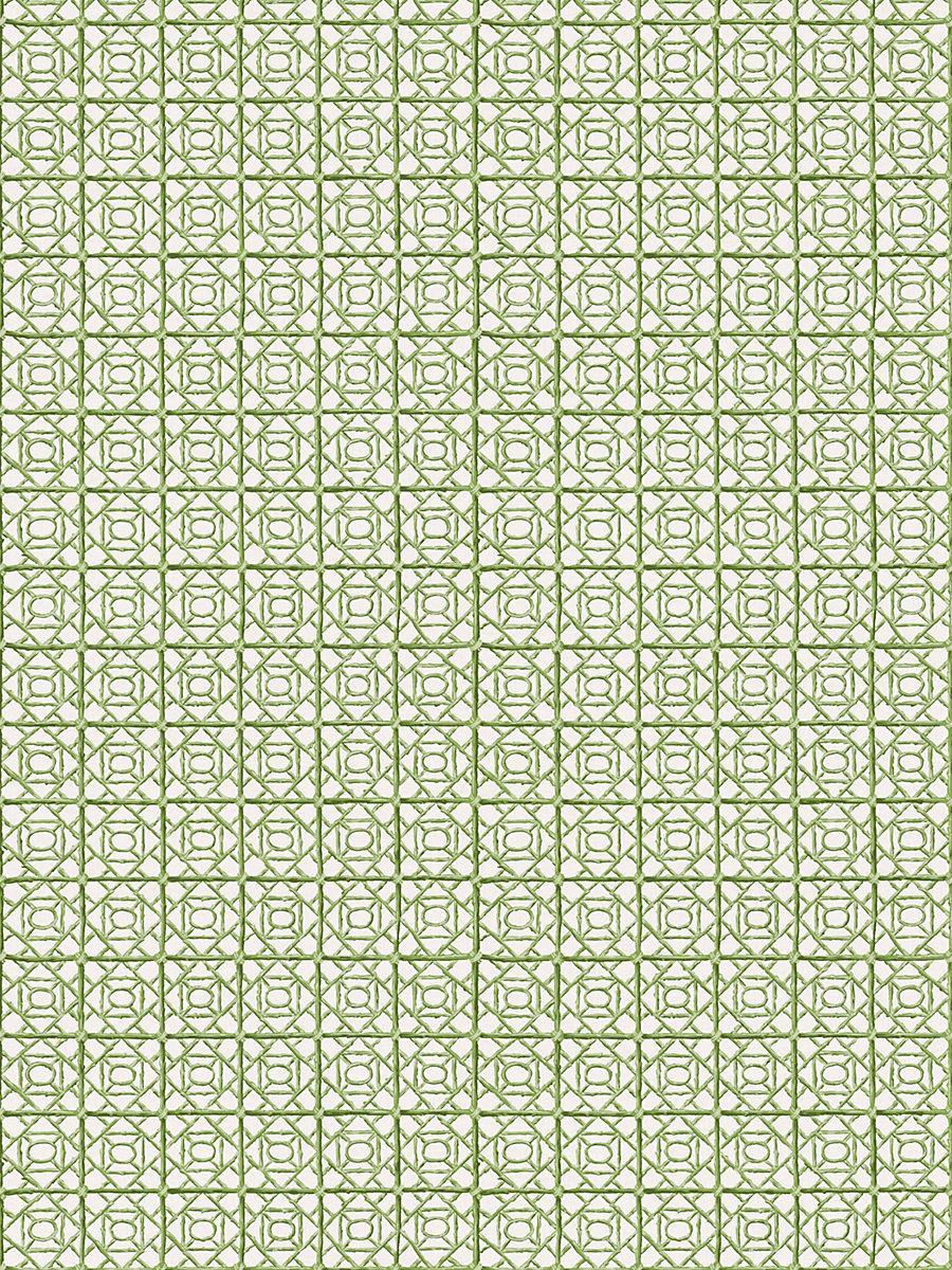 Scalamandre Ormond Fret Print Grass Fabric