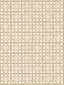 Scalamandre Ormond Fret Print Twine Fabric