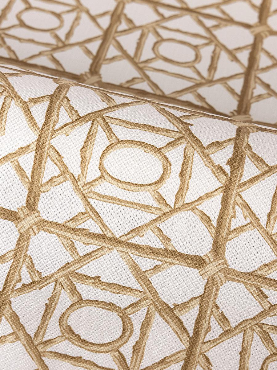 Scalamandre Ormond Fret Print Twine Fabric