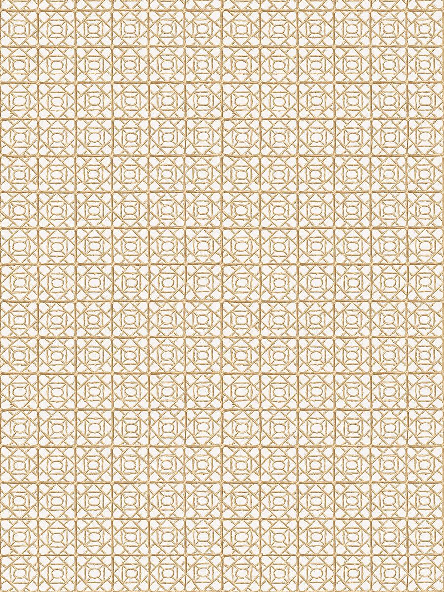 Scalamandre Ormond Fret Print Twine Fabric