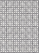 Scalamandre Ormond Fret Print Charcoal Fabric