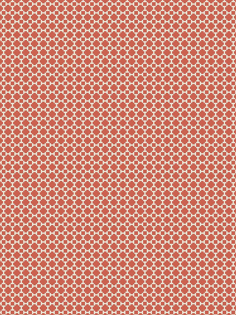 Hinson Harry Wallcovering Coral Red Wallpaper