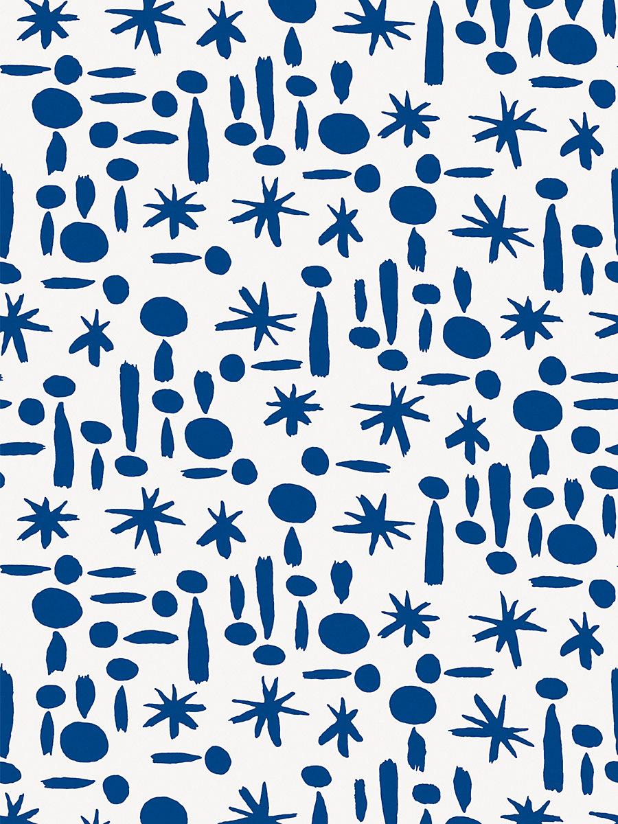 Hinson Miro Wallcovering Lapis Wallpaper
